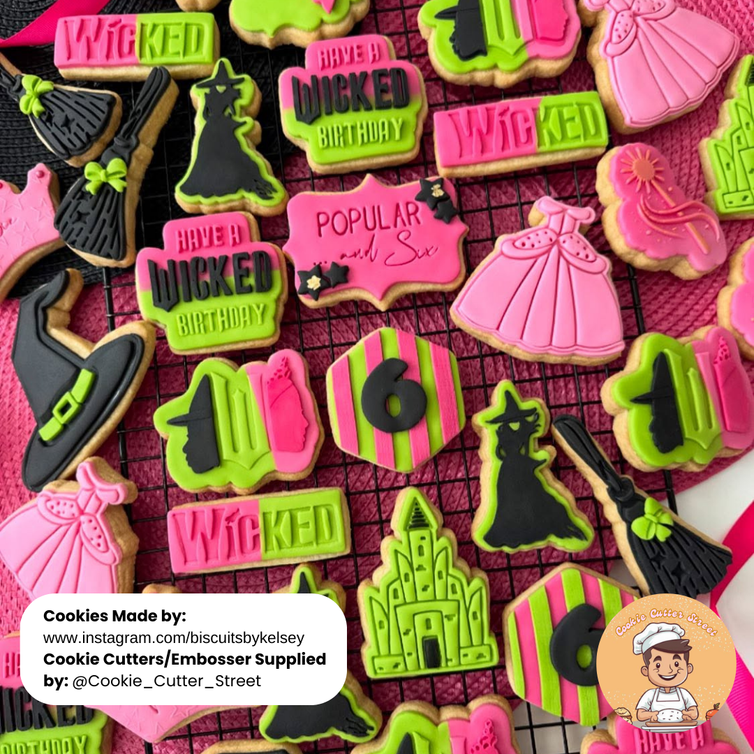 Magical Wicked Themed | Multi-Level Detail Cutters & Icing Debossers For Cookies & Cupcake Toppers