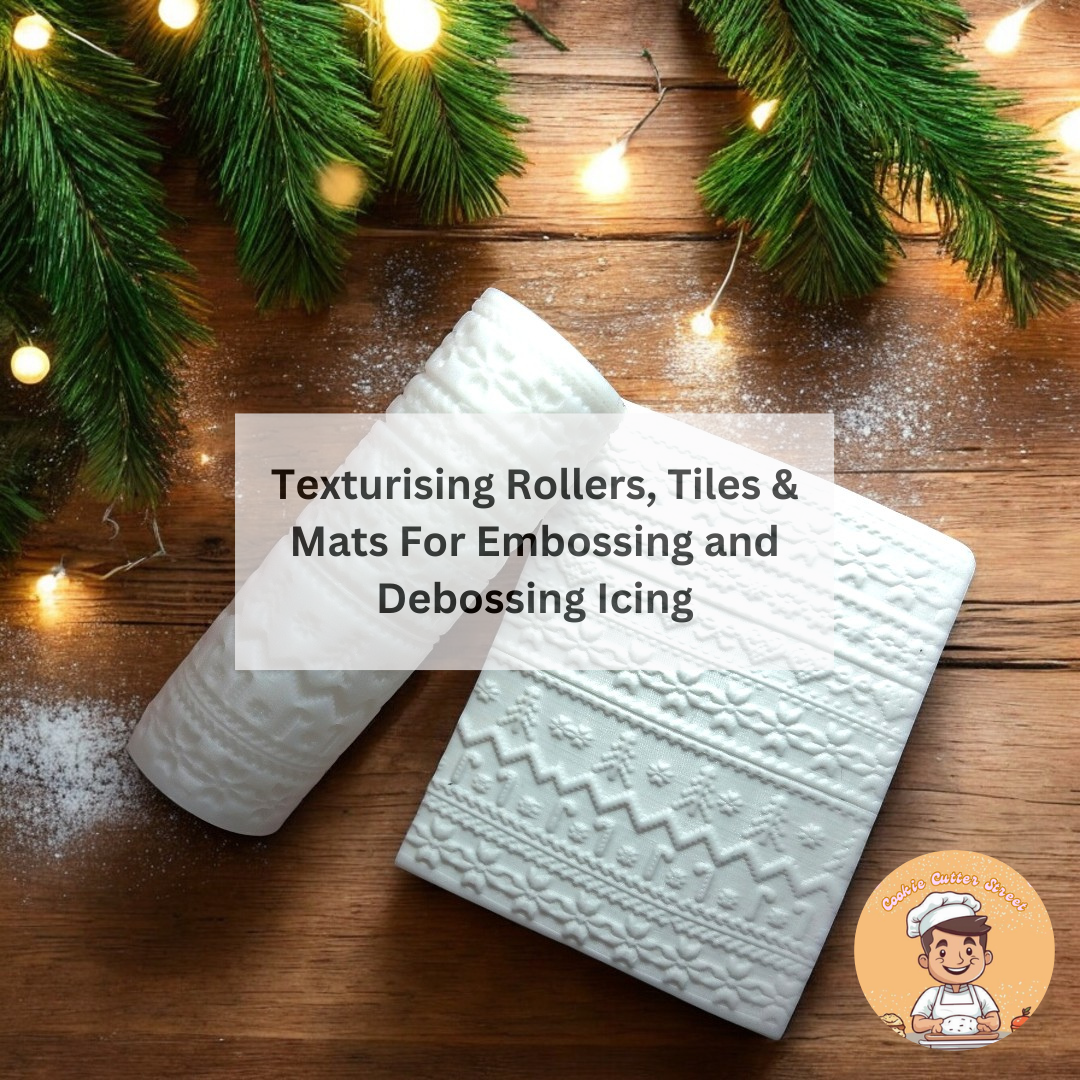 Texturising Rollers, Tiles & Mats For Embossing and Debossing Icing