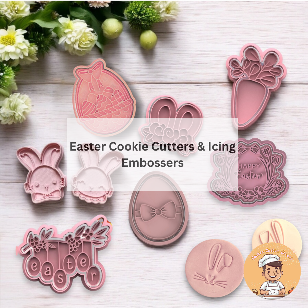 Easter Cutters & Embossers for Cookie and Cupcake Toppers