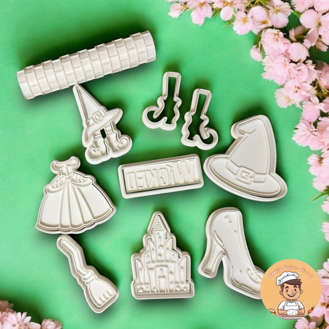 Classic Wicked Themed Cutters & Icing Embossers For Cookies & Cupcake Toppers