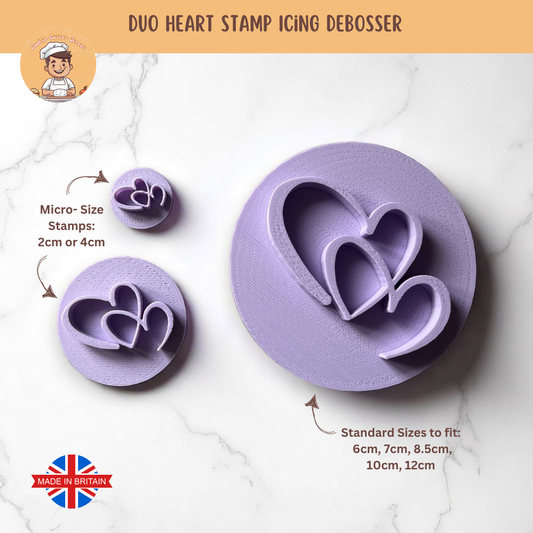 Micro Heart Icing Stamps