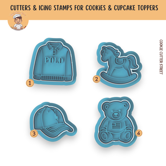 Ralph Lauren Cookie Cutter Icing Stamps