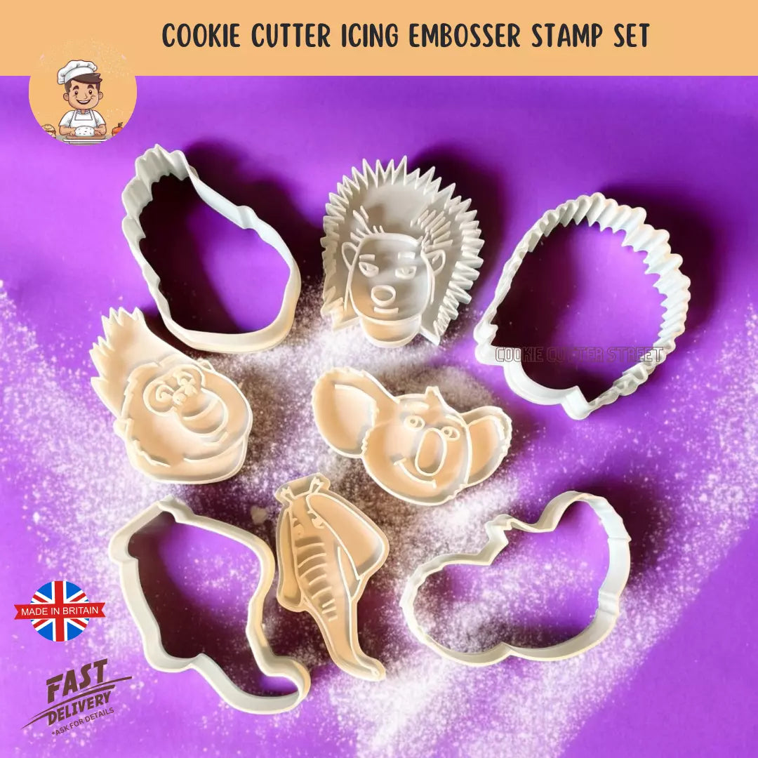 Set of Sing Themed Cutters & Icing Embossers For Cookies & Cupcake Toppers