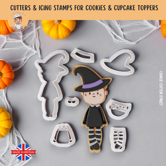 Sweet Halloween Boy Multi-Piece Icing Cutter For Cookies & Cupcake Toppers