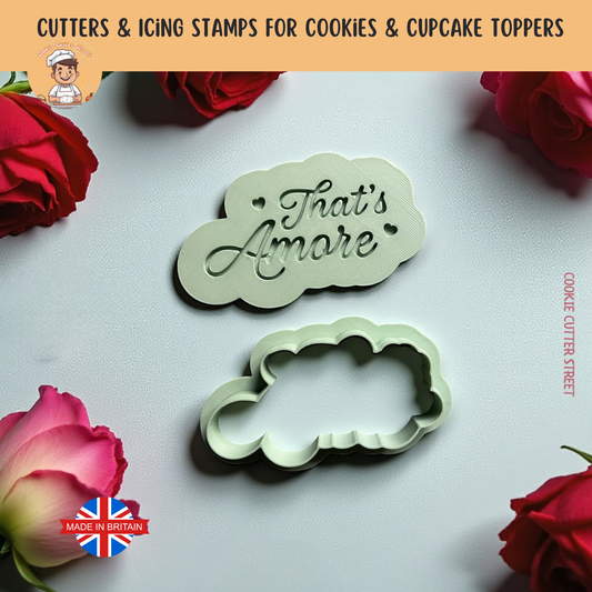 That's Amore Debosser & Cutter For Cookies & Cupcake Toppers