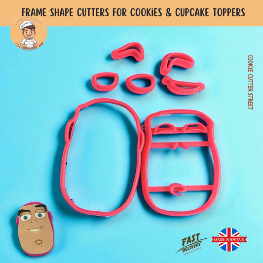 Toy Story Buzz Lightyear Inspired Multi-Piece Cutter & Icing Embosser For Cookies & Cupcake Toppers
