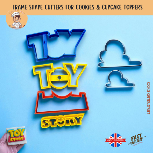 Toy Story Inspired Multi-Piece Cutter & Icing Embosser For Cookies & Cupcake Toppers